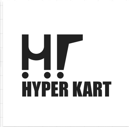 Hyper Kart final logo on light background