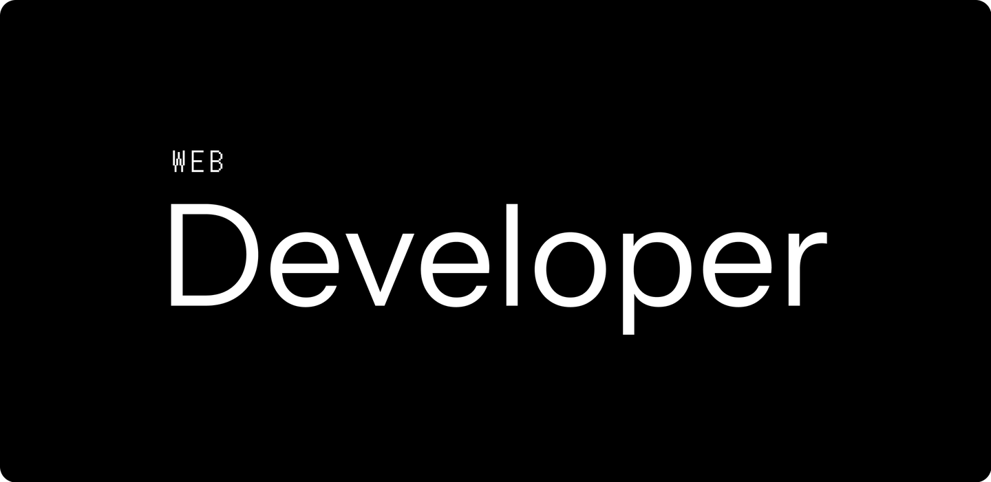 Developer Portfolio project cover